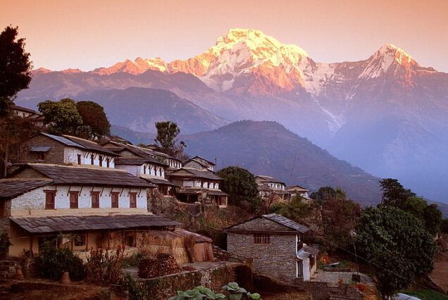 Nepal Himalayas Ghandruk Mountains Wallpaper Preview